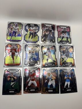 Panini Prizm NFL Football Card Lot 12 Cards Kyle Pitts Joey Bosa Trey Lance